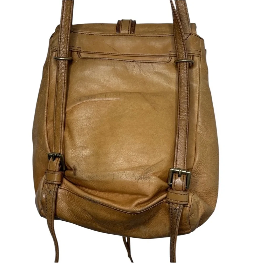 Hobo International Bridge Convertible Yellow Leather Backpack BLEMISH